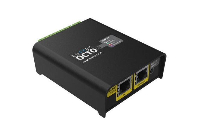DIN-rail LED pixel controller
