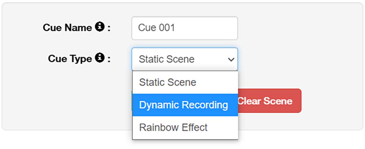 light shows player cue editor