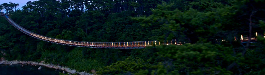 Korean LED suspension bridge