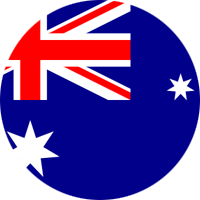 The Australian Flag with a link to the location of the Australian office so they can contact them