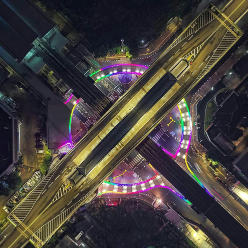 Indonesian transit skybridge 