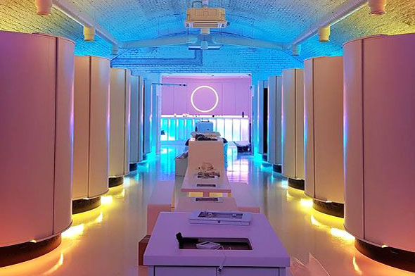 Otherworld bar London LED pixel lights