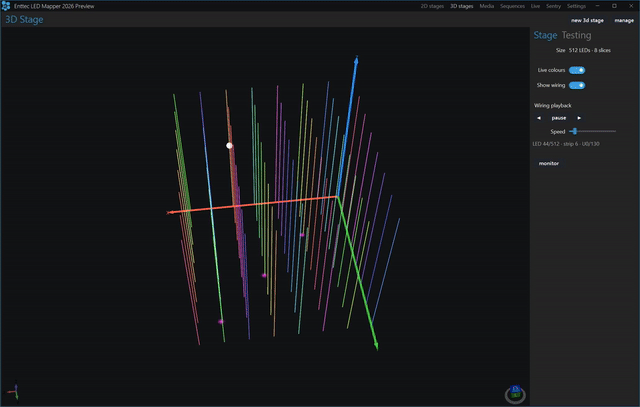 ELM 2026 true 3D workspace for LED mapping