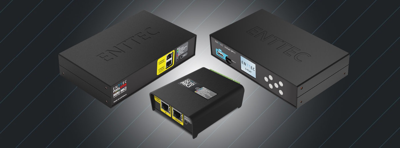 ENTTEC hardware ecosystem for pixel mapping projects